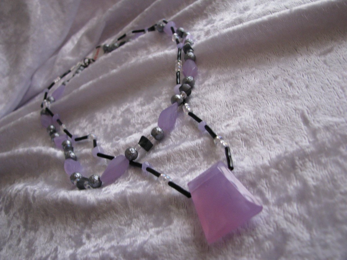 randomjewelry's tweet photo. Purple, Silver, and Black 2 Strand Necklace https://t.co/YkHuPz2eYX #handmade #Etsy #RandomJewelry #shoplocal #2Strand https://t.co/g4MzJQBUzw
