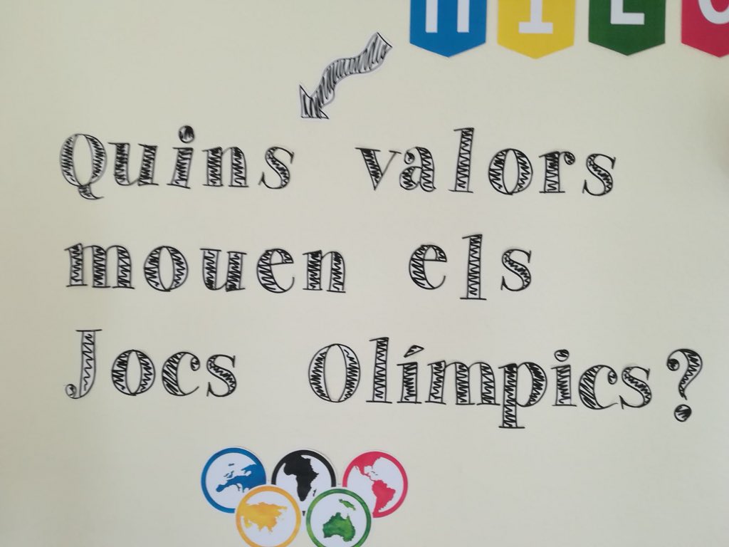 Treball d’equip, treball de competències a través del projecte Jocs Olímpics/1rBTX. <a href="/_lavall/">Institució La Vall</a> #aude