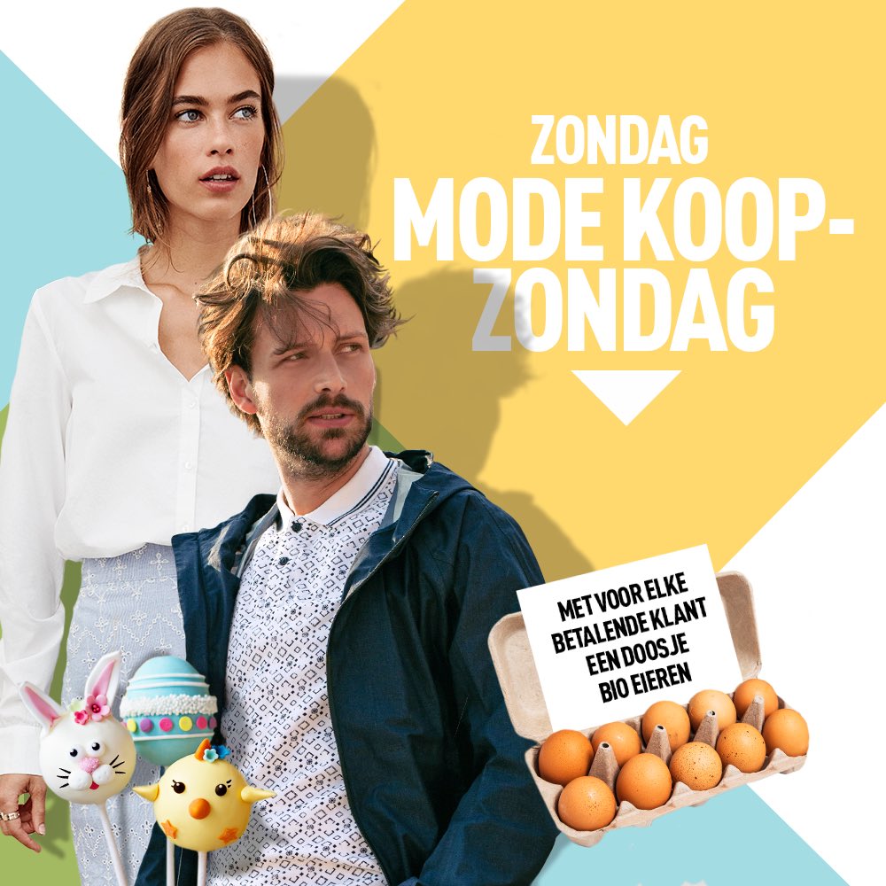 Ultimomode's tweet photo. Aanstaande zondag koopzondag in centrum van Oldenzaal. Om alvast in de Paas sferen te komen ontvangt elke klant zondag bij ons een doosje bio eieren van Biologische leghennenbedrijf Nijhuisl uit Beuningen. #Koopzondag #Oldenzaal #biologische #eieren https://t.co/dgpO1leg1F