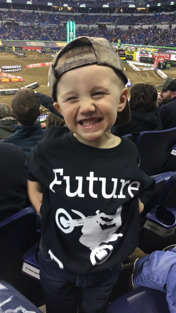 klee247's tweet photo. Our future Carrico 662 racer! #SXonFox https://t.co/YiX2Hiy0d4