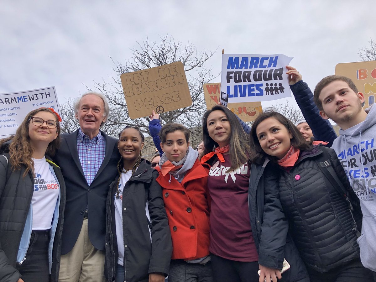 CoolSciDrGrace's tweet photo. Today we told our elected officials that we need stricter gun laws and equitable funding for schools! #MFOLBoston #enough #MSDStrong https://t.co/Aio3yrh7m9