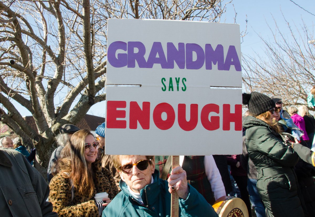 LisaTamburini's tweet photo. #MarchForOurLives in #Sagharbor today! Nice to see @alanalda and family join over 1000 supporters. It takes a community! #NeverAgain https://t.co/kskqyrDXiD
