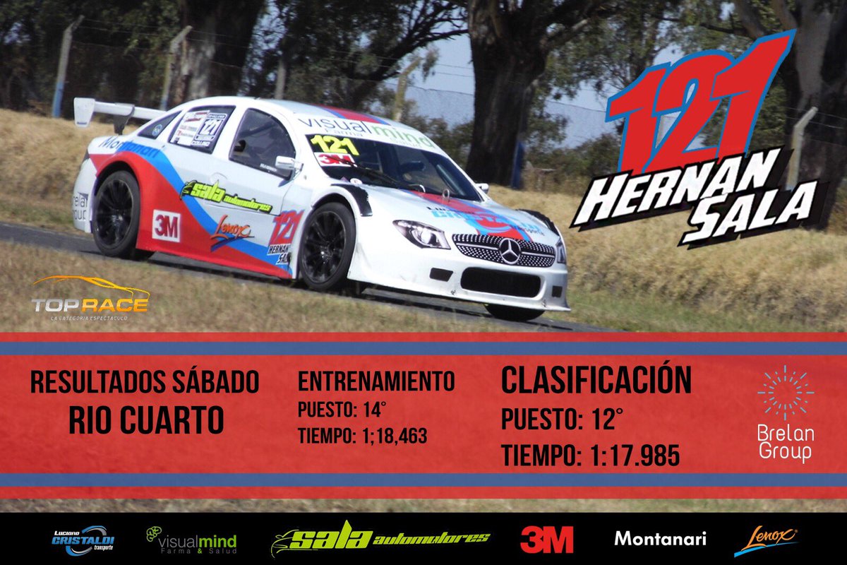 #TRRIOCUARTO

Entrenamiento y clasificación de sábado 

🙋🏻‍♂️ <a href="/HernanSalaOk/">Hernan Sala</a> 

📍 Fecha 2

<a href="/TopRaceJunior/">TopRace Junior</a> #PilotoBrelanGroup