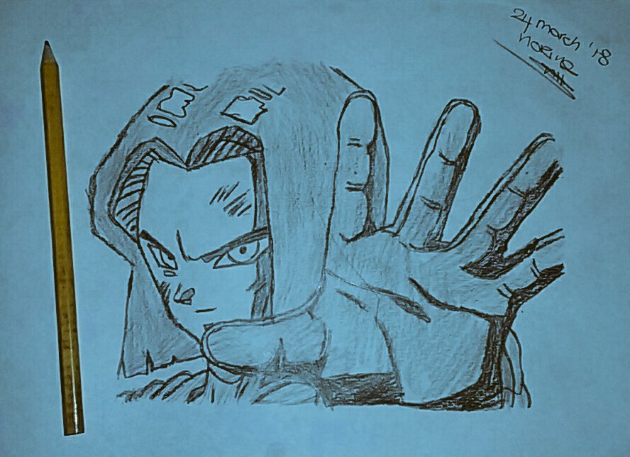 Norine_27's tweet photo. #DrawDBWeekly #Give17ACruise
#Android17 #DragonBallSuper 
For the fans🌹 Lets cheer!
A sketch made by me
Go Universe 7! 💪 https://t.co/372Ac6JpEl