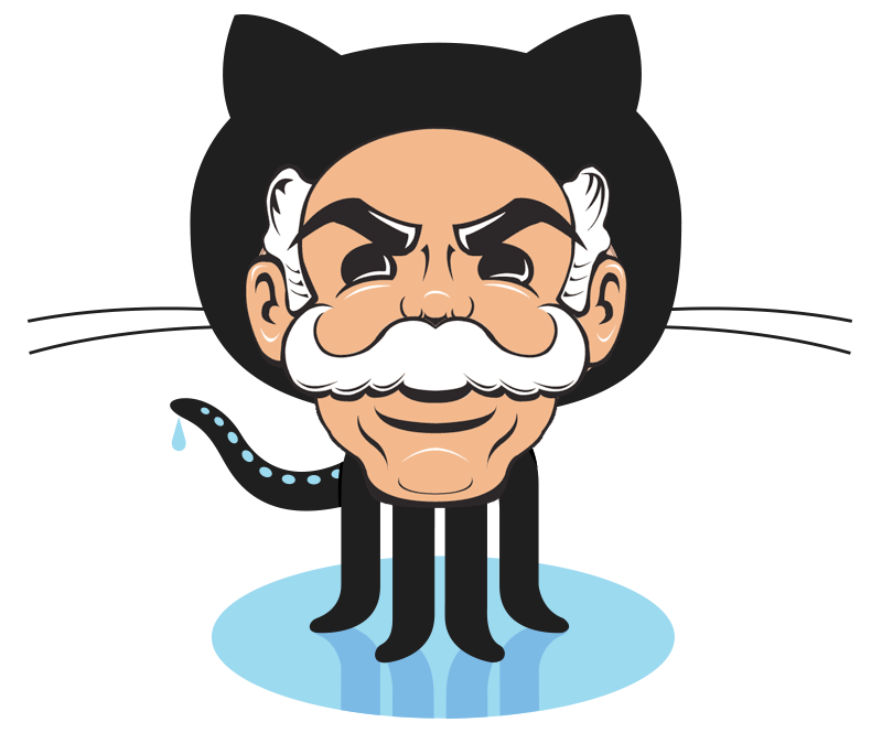 lauraelecg's tweet image. My paint abilities are quite bad, but there he is, my #MyOctocat inspired in Mr. Robot #RethinkHackathon