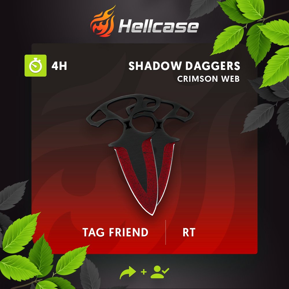CoyotesDoc's tweet photo. 🔥Get daily money https://t.co/pHiovrcpLv   
🔥Follow us + RT
🔥Tag your friend
💰The prize is ★ Shadow Daggers | Crimson Web!
⏳A winner in 4h! by #pepsicry via @c0nvey https://t.co/pCsIKKqHma