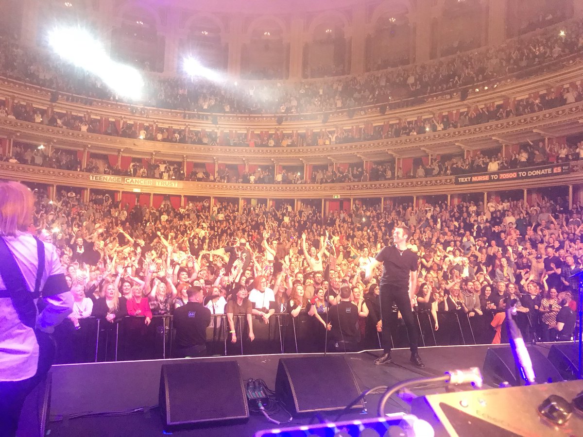 Thank you <a href="/RoyalAlbertHall/">Royal Albert Hall</a> + <a href="/TeenageCancer/">Teenage Cancer Trust</a>. Incredible night x