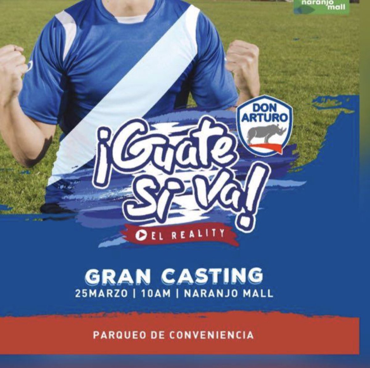 GuateSiVa's tweet photo. Ya lo saben mañana Casting en Naranjo Mall, único requisito tener carisma para la Tv! 🙌🏼 imagínate conduciendo al lado de @gaby_asturias y @ccarlosguerrero 📺 https://t.co/i0bBDGyYNJ