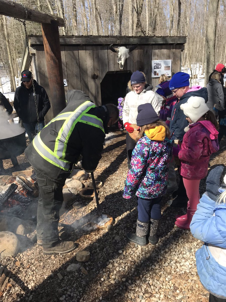 Out learning how Maple syrup is made at the Blyth Creek Sugar Bush. #agtourism #maplesyrup  #cdnag #familyfun