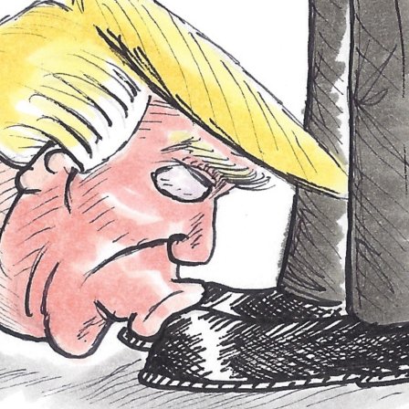 TangentsTabloid's tweet photo. Artist Benjamin Slyngstad presents another stinging editorial cartoon that zaps our fearless leader. https://t.co/nfiFKtQRAP #TangentsMag #humor #art #cartoon #editorial #Trump #president #zine #underground #ToiletTabloid https://t.co/TAWBMEajRg
