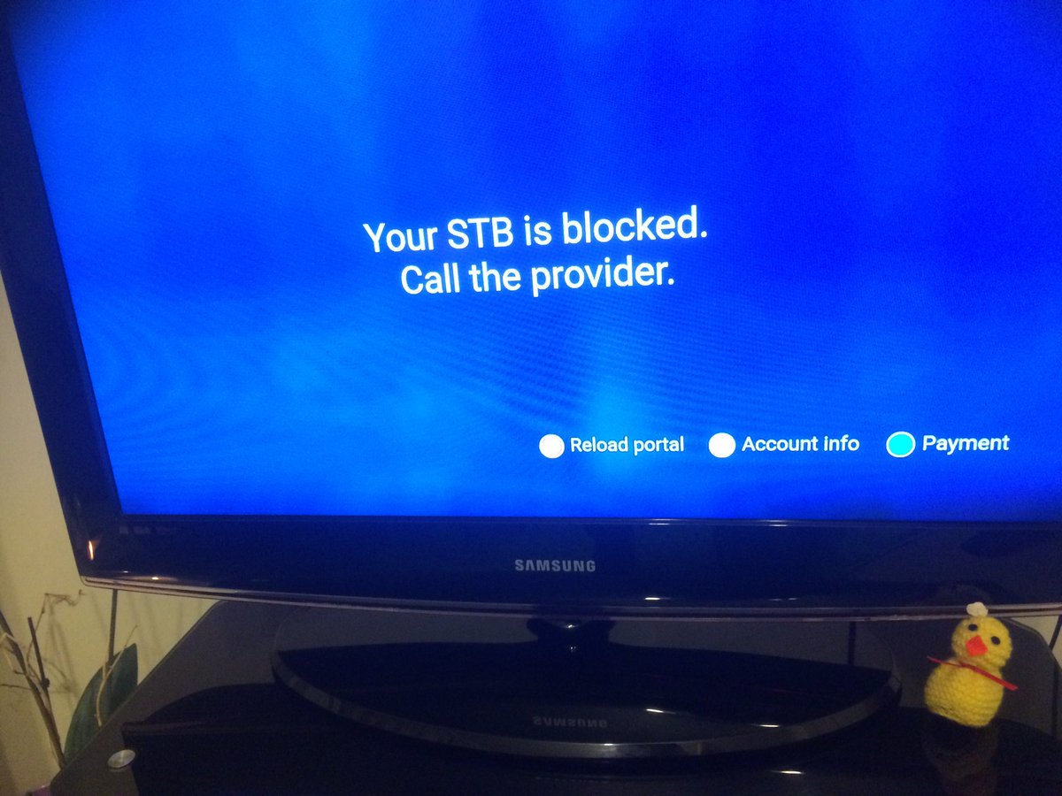 your stb is blocked your stb is blocked