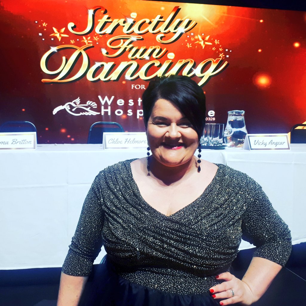 theemmabritton's tweet photo. Fantastic time being a judge for @WHCHospice tonight at #StrictlyFunDancing! Congrats to all the contestants & the winners John & Sarah. Amazing amount of money raised! Top hosting by @TVMartinRoberts X https://t.co/zom92iKXnb