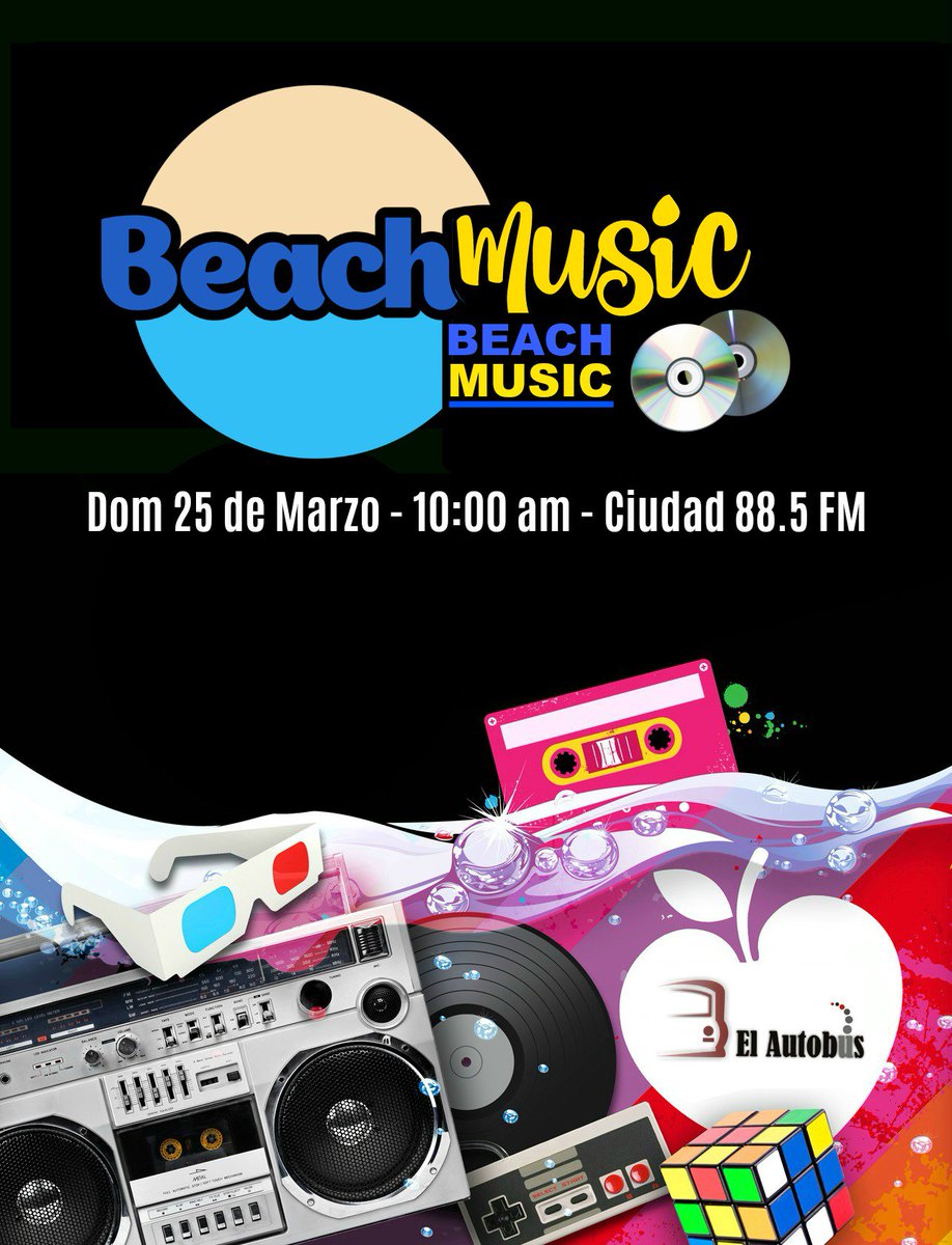 elautobus101's tweet photo. MÚSICA PARA LA PLAYA (Éxitos de todos los tiempos)
Domingo 25 de Marzo - Por Ciudad 88.5 FM - 10:00 am
Síguenos en Twitter e Instagram: elautobus101 https://t.co/1FLOJvBm6V