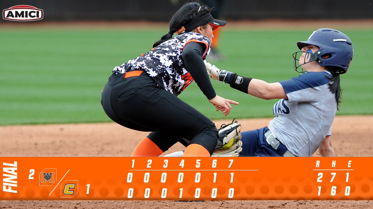 MercerUSoftball's tweet photo. BEARS WIN!! Mercer scores two unanswered runs to claim 2-1 victory and cap off a Saturday sweep over @GoMocsSB
#SmackChatt | #RoarTogether
FINAL https://t.co/w6O9UthQN2