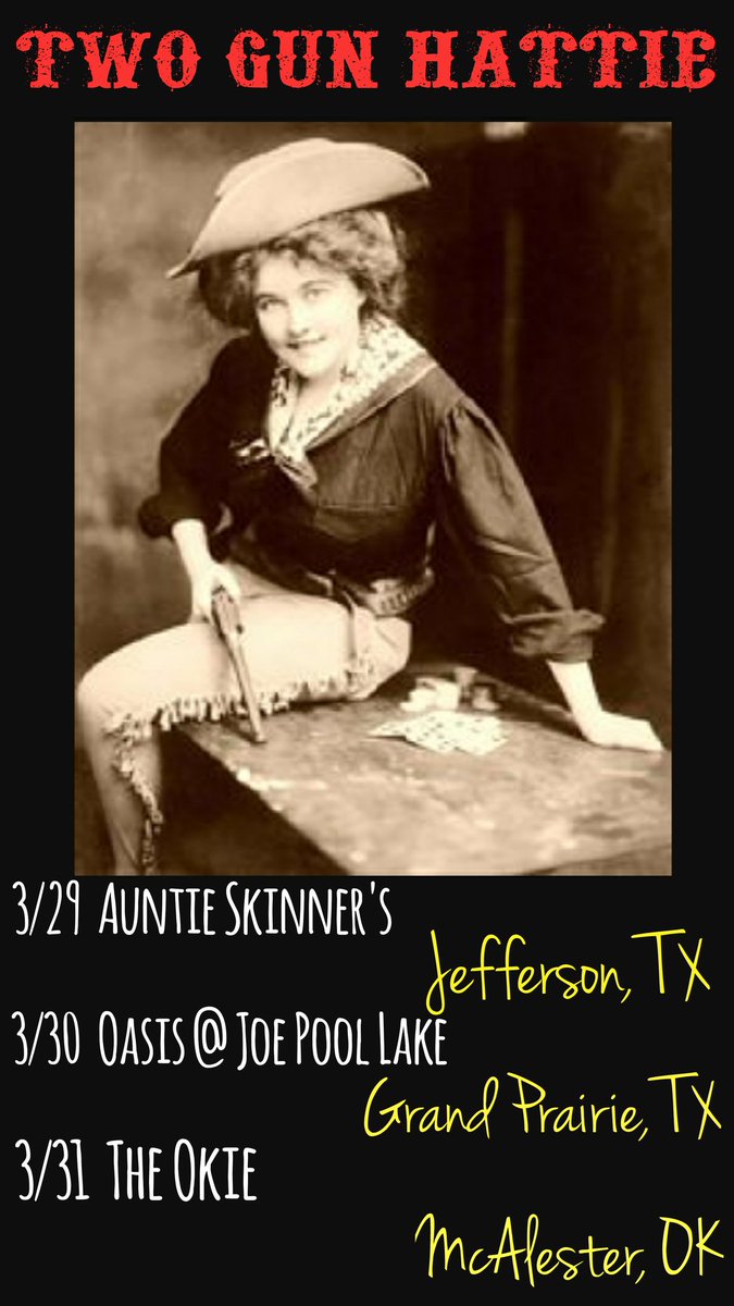 TwoGunHattie's tweet photo. Dates!!!! https://t.co/BZ2VkI0TJ8