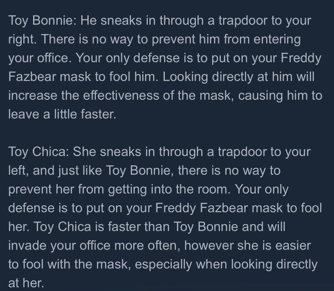 FuhNaff's tweet image. 50%!!!!!!!

Toy Bonnie and Toy Chica have been added!!!!