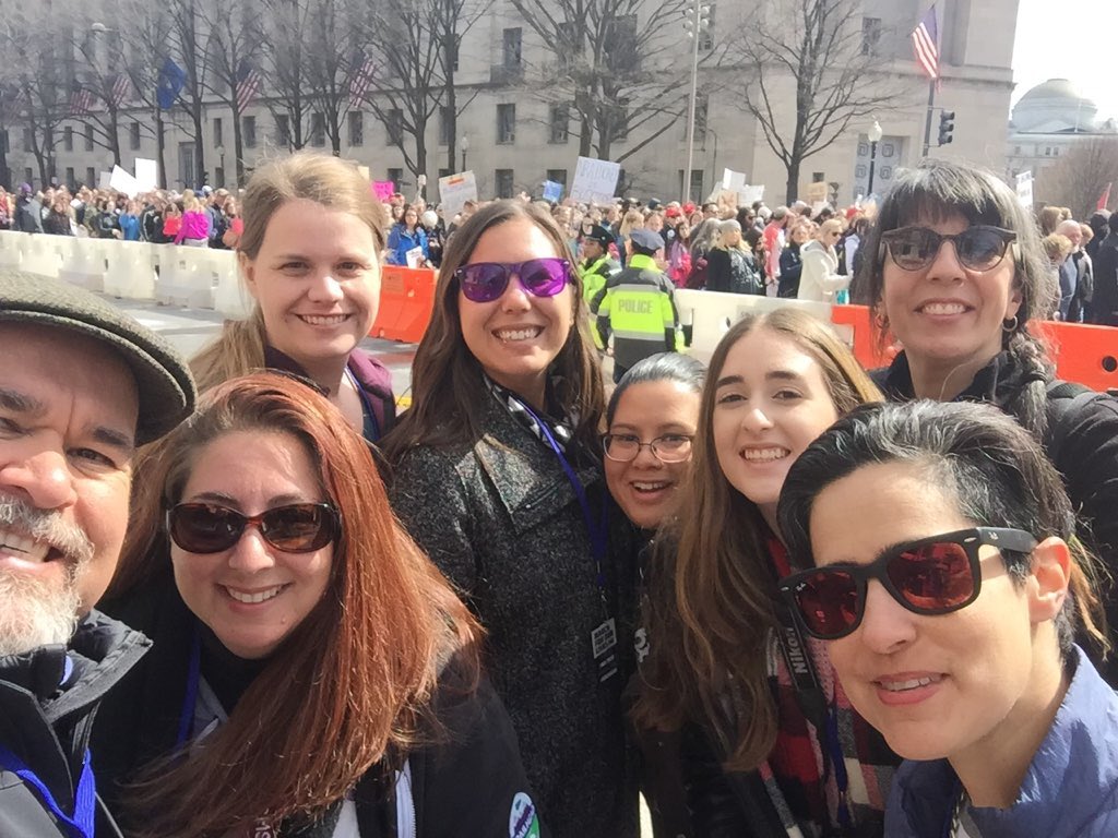 NinitaSofia1's tweet photo. So proud to march with this lovely group of people earlier today! @AMarch4OurLives #MarchForOurLivesdc #NeverAgain https://t.co/r4vVl3wBP9