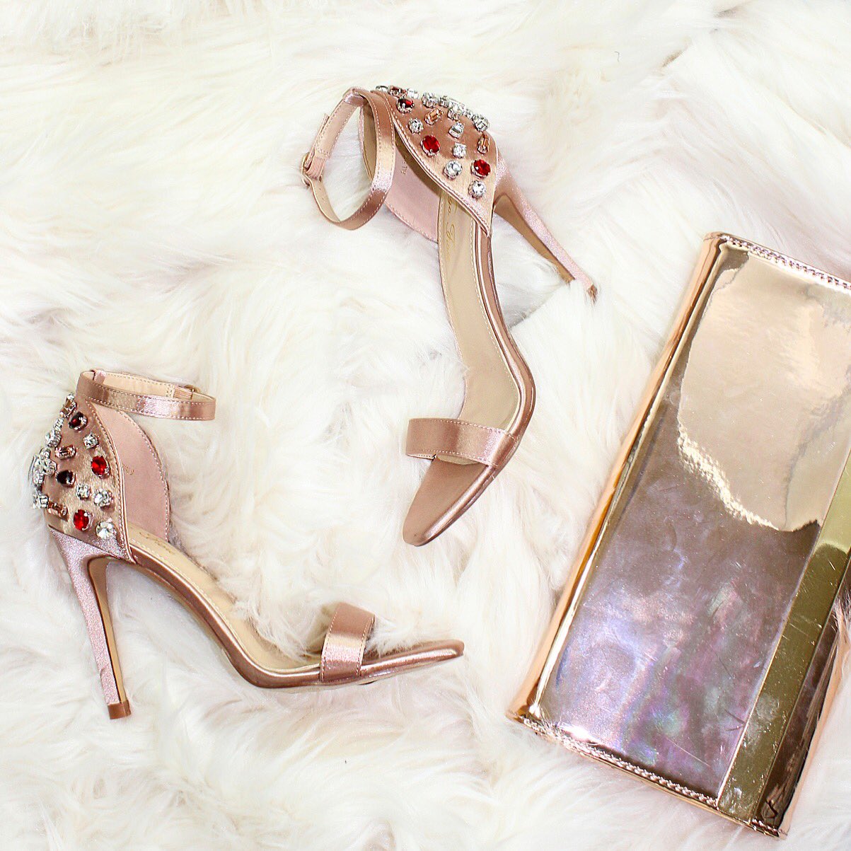 Liliana rose cheap gold heels