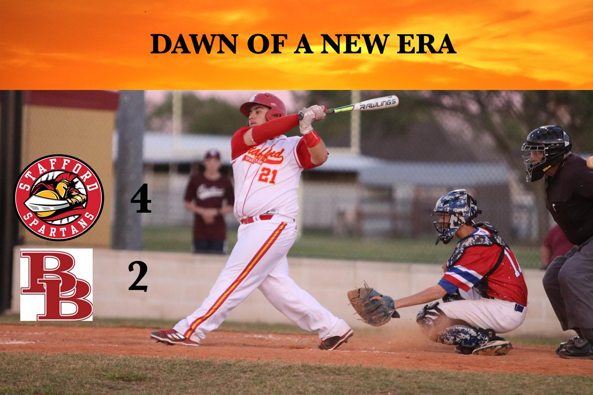 StaffordMSD's tweet photo. @Texas4ASports_ how significant is @Spartan_Lineup Stafford Baseball's 4-2 win at Bellville? In the past 10+ years, Stafford had never defeated Bellville and only came within 10 runs once (a 3-2 loss last season). Huge victory for @StaffordMSD Program! https://t.co/bz9DHO7ZuF