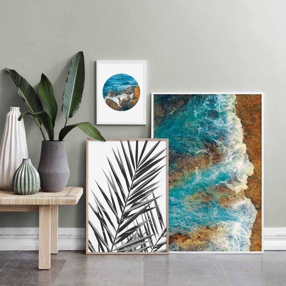 Excited to share the latest addition to my #etsy shop: Coastal Print Set No1 etsy.me/2DS7L2X #wallart #wallprints #coastalprints #palmtreeprints #wavesprints #plantphotography