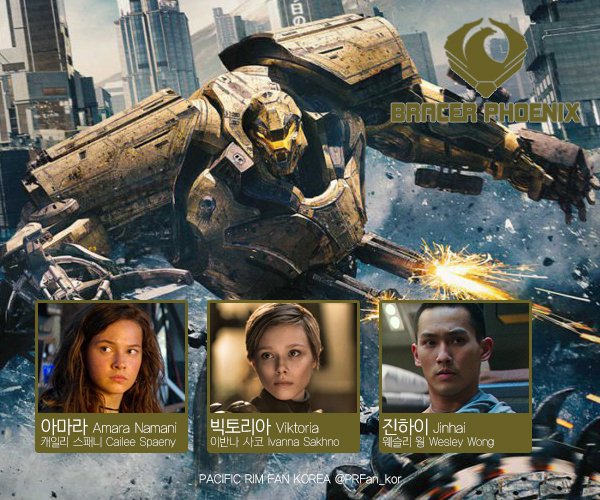 <퍼시픽림 : 업라이징>주요 배역/캐스트 🤖예거 별 파일럿 리스트 집시 어벤저 - 제이크, 램버트 브레이서 피닉스 - 아마라, 빅토리아(aka 빅), 진하이...