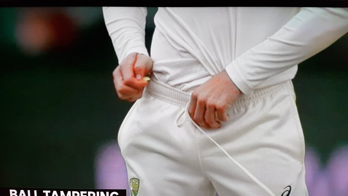 BotorNaut's tweet photo. @CricketAus @stevesmith49 Still wearing the cap today? You can still salvage something of reputation this match. Do not underestimate the anger and disappointment of fans. #CricketAustralia #SandpaperGate #balltampering #SAvAUS @ShaneWarne @FOXSportsAUS @abcgrandstand @abcnews https://t.co/1SL45Krc6m