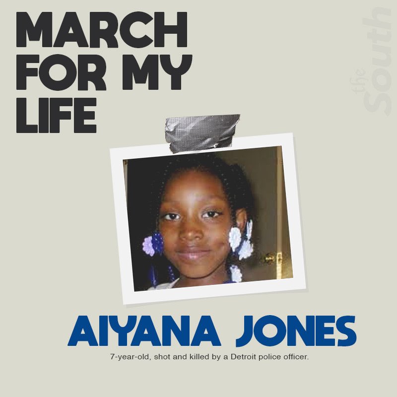 7 years old.. #AiyanaJones

#marchforourlives  #blacklivesmatter  #thisthesouth #enough #GunControlNow #SayHerName