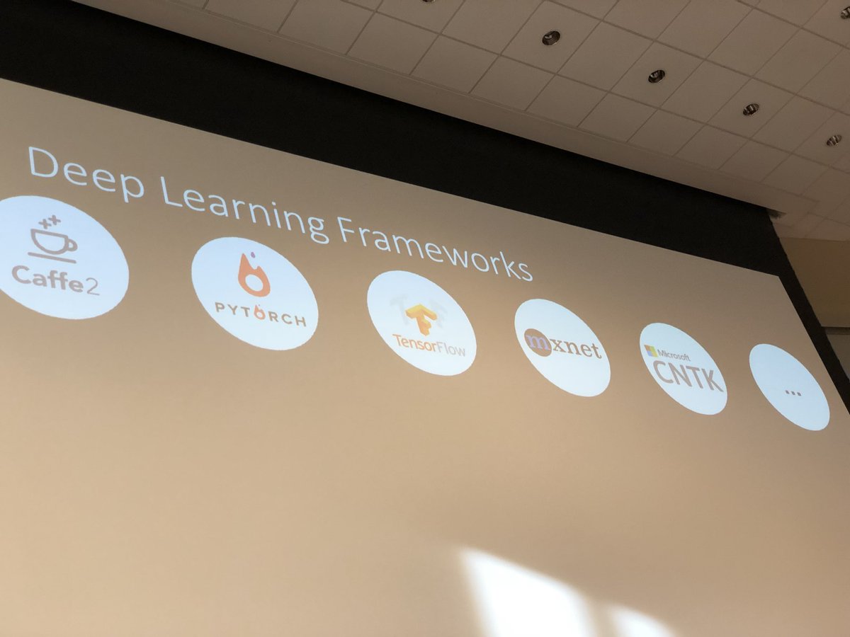 ChiefScientist's tweet photo. ONNX to interoperate #DeepLearning frameworks #scaledmlconf https://t.co/3aEgMNP3mb