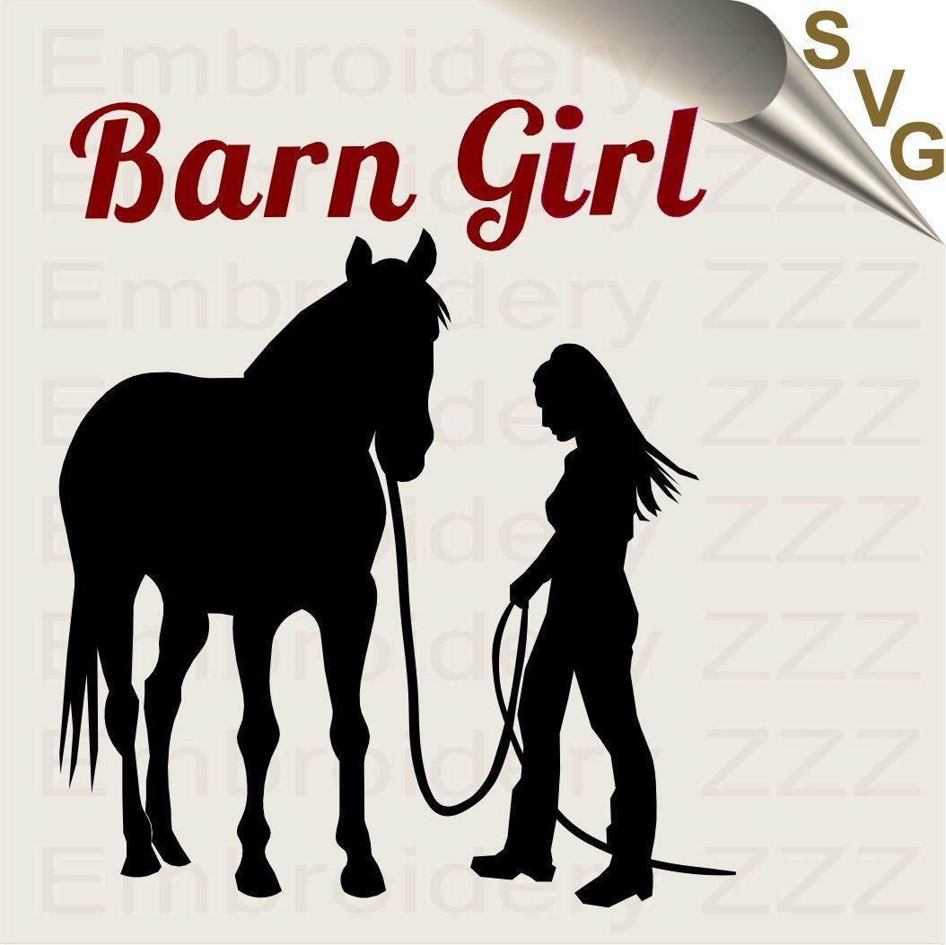 Download Embroidery Zone On Twitter Excited To Share The Latest Addition To My Etsy Shop Barn Girl With Horse Svg Farm Girl Svg Horse Svg Horse Cut File Girl With Horse Cuttable Horse