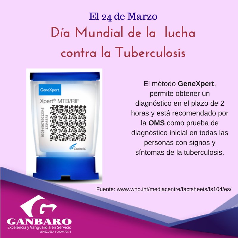 Ganbarove's tweet photo. @Ganbarove ofrece a través de su línea #Cepheid una de las mejores herramientas de diagnóstico de #Tuberculosis recomendada por la #OMS como método diagnóstico altamente sensible y específico https://t.co/xdgaQseamd