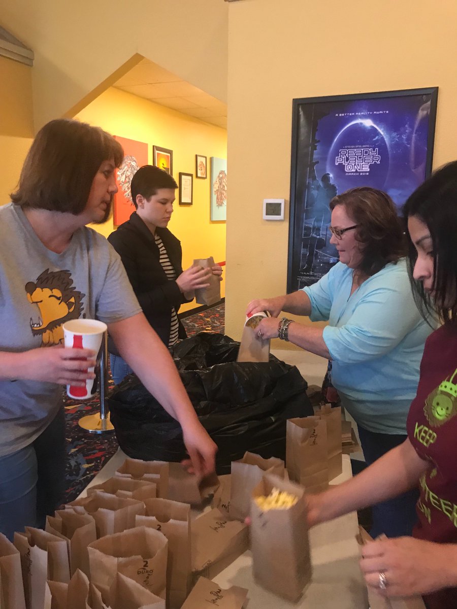 Thank you “Hometown Cinema” for hosting our schools and contributing to our PTO  fundraiser!  Thank you to the staff who came and volunteered too! #CFESPROUD