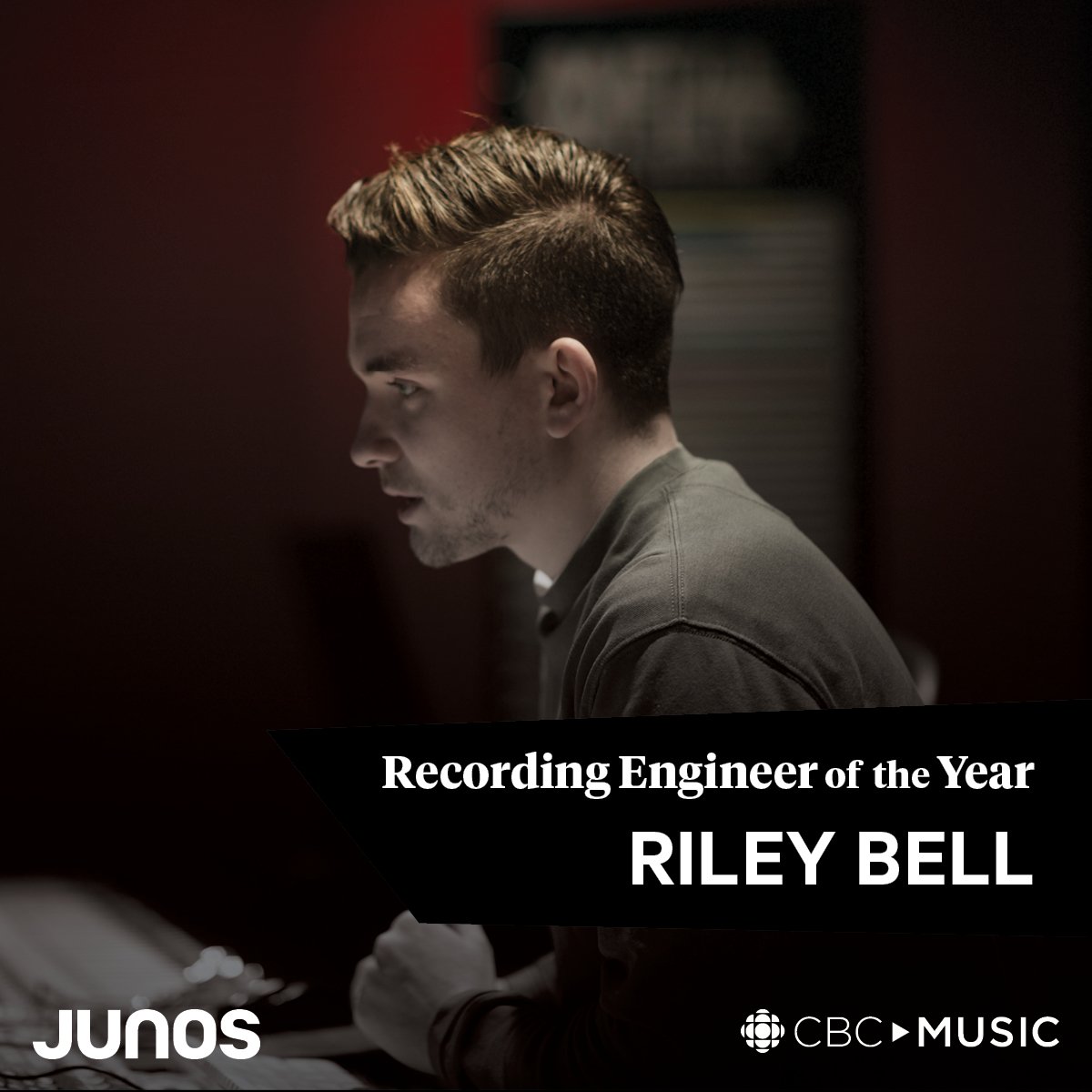 And the winner is...
RECORDING ENGINEER
<a href="/rileyibell/">mose</a> for <a href="/DanielCaesar/">Daniel Caesar</a>
#JUNOS
