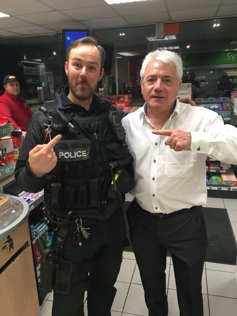 CumbriaRoadsPol's tweet photo. Funny the people you bump into on a motorway service area at 2 in the morning! #KevinKeegan #FriendsToTheStars https://t.co/3n5cxTJ7AJ