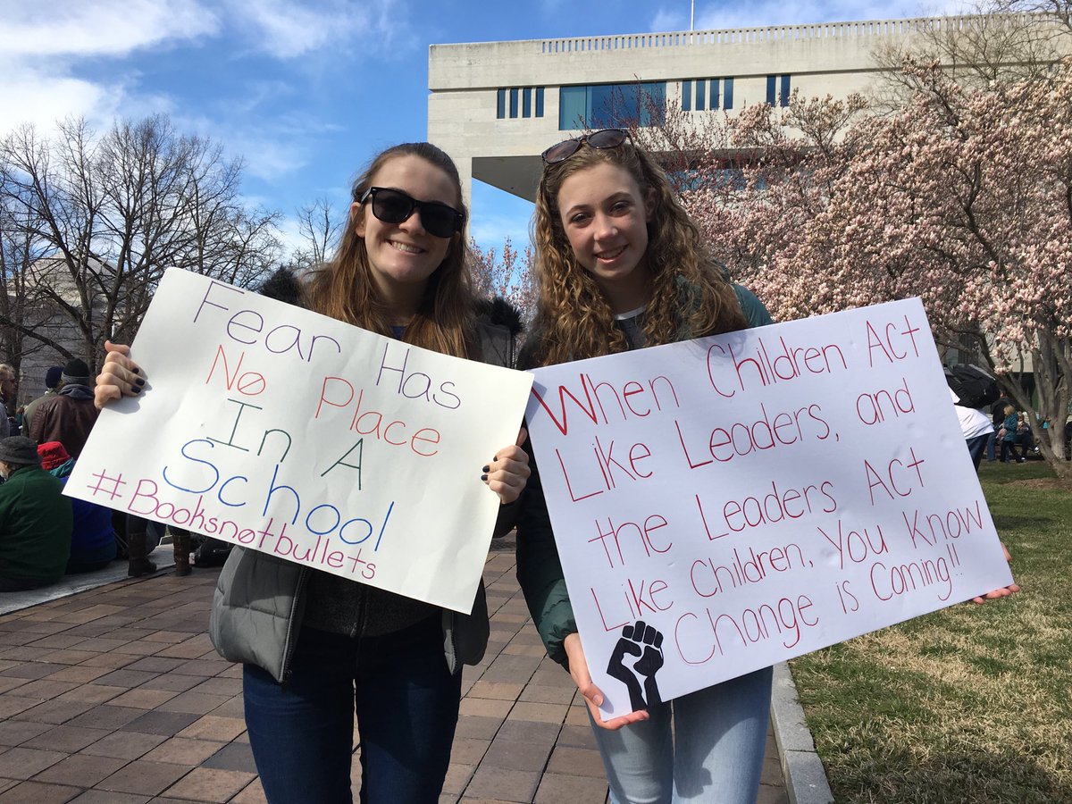 Thank God our children have found their voices #MarchForOurLives #Enough #booksnotbullets