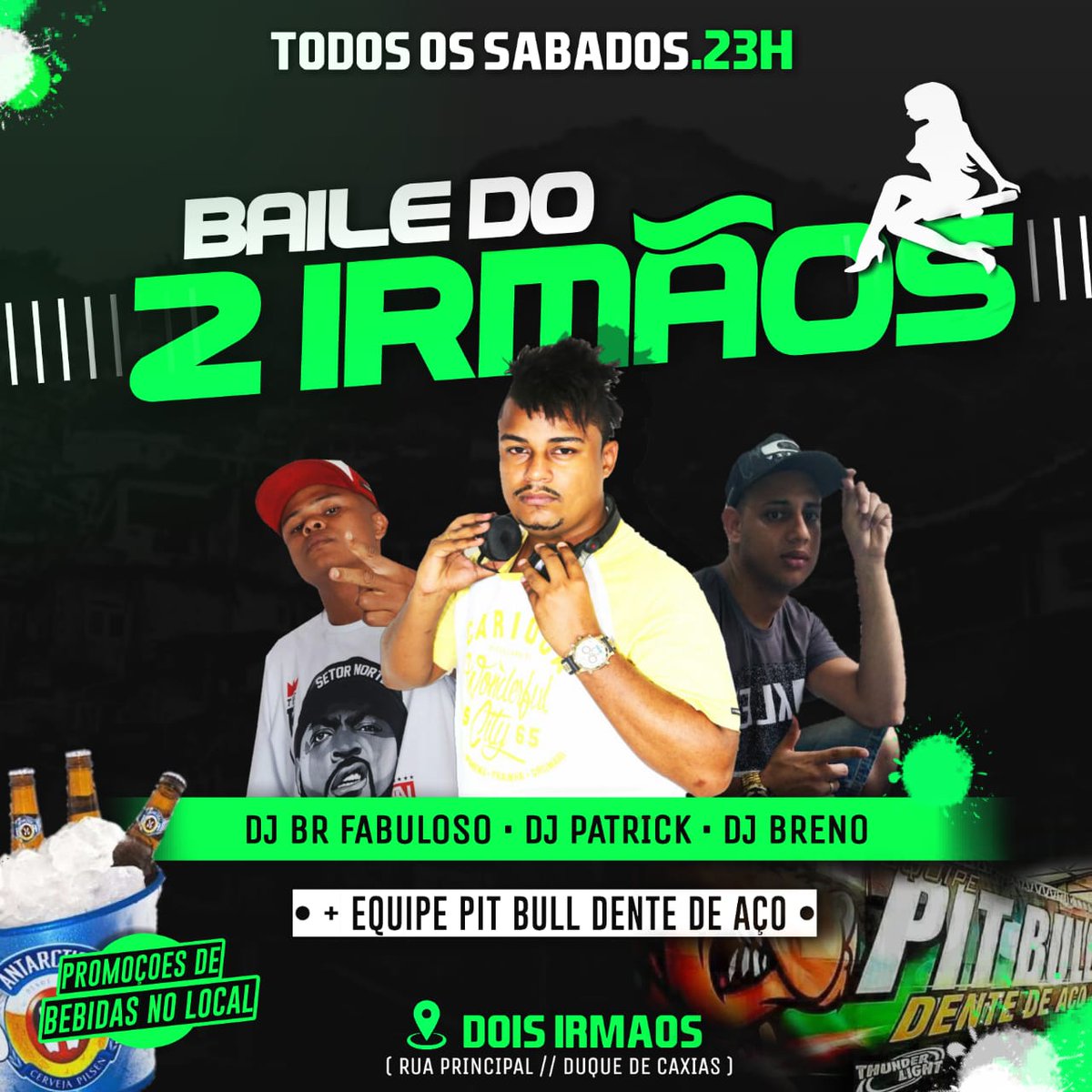 DjPatrickCaxias's tweet photo. #HOJEEEEE TÊM CERVEJA #LIBERADA + MC G3 AO VIVO NO BAILÃO DO 2 IRMÃOS! #BROTAAAAA! https://t.co/JvPVhnXrc5
