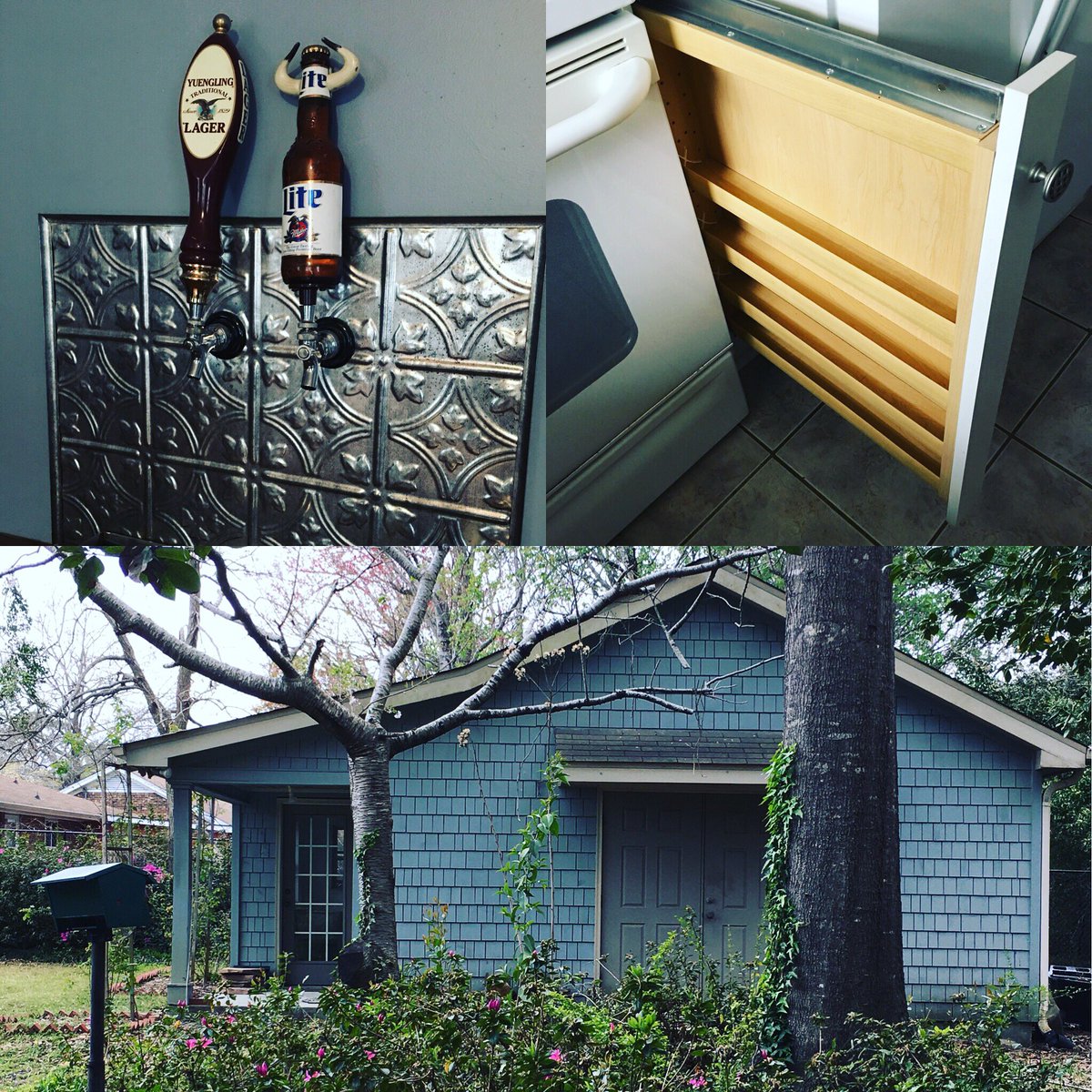 xaipowell's tweet photo. My favorite features while showing homes today - a #beertap in the family room, a nicely hidden #spicerack and an adorable #backyardcottage #thingsrealtorssee #uniquehomefeatures #wilmingtonnc #wilmingtonncrealestate #wilmingtonnchomes https://t.co/v33CimrCz7