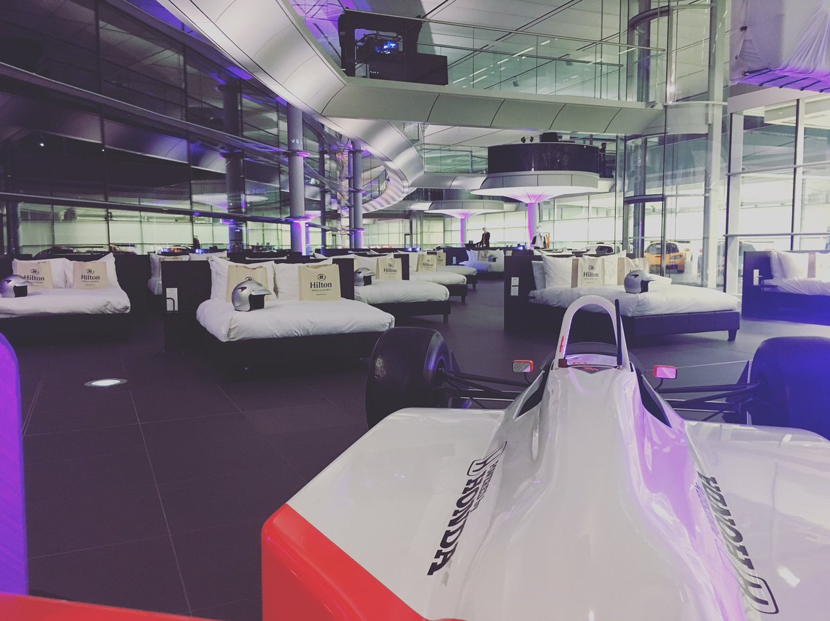 Milly_Puff's tweet image. They say everyone loves a sequel...well this second @HiltonHonors #NightAtMcLaren is turning out to be just awesome! Where better in the world to watch a movie about our founder Bruce McLaren? Such a special night #WorkLife #Sleepover