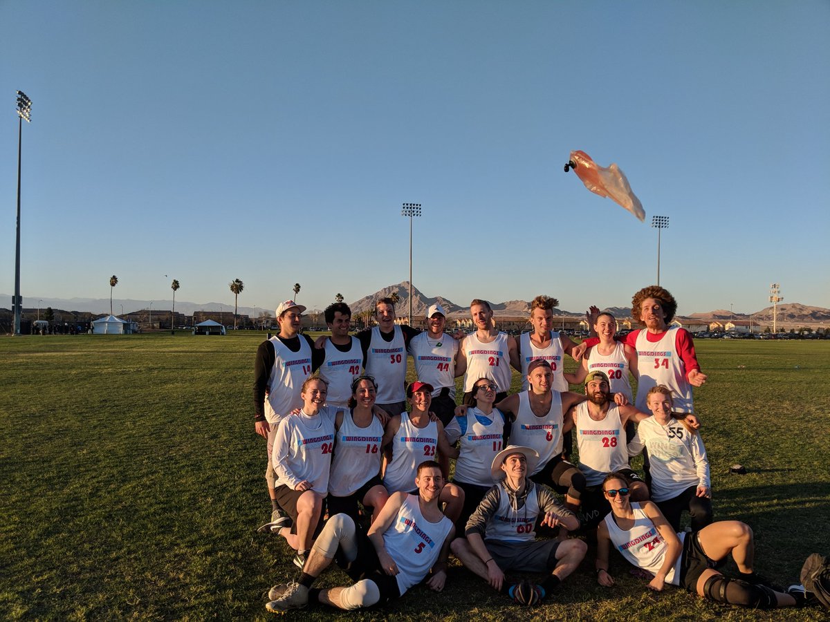 We went 3-1 today! And took a funny team picture.