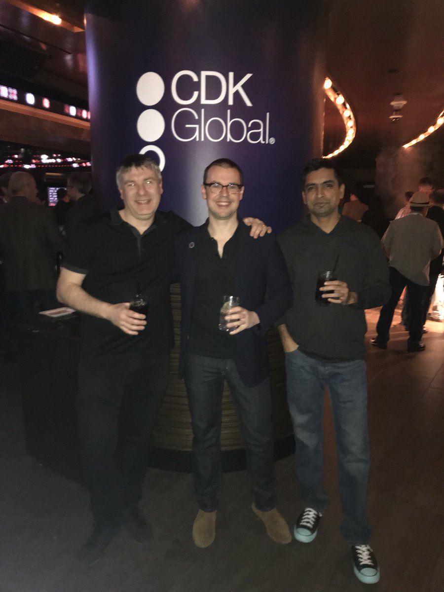 CDKGlobal's tweet photo. The @FortellisACE team is celebrating a great #NADASHOW here at the the #CDKParty. https://t.co/k7WBlZ9CRg