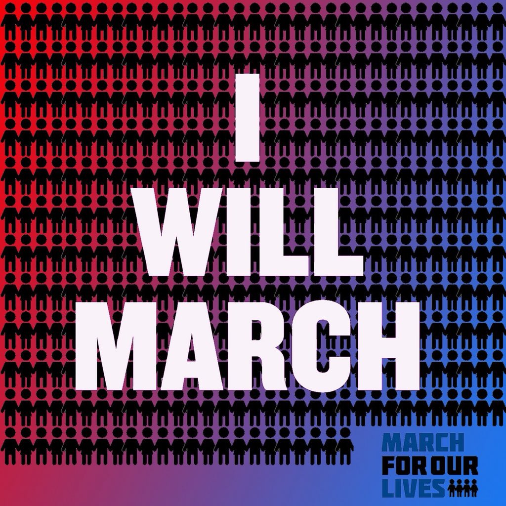 MGestwicki's tweet photo. #IWillMarch until every single weapon is out of your hands. Will you march with us? #MarchForOurLives #EnoughIsEnough #neveragain #GunControlNow  #guncontrolreform #congresstakeaction @WhiteHouse https://t.co/kYfYLaRBak