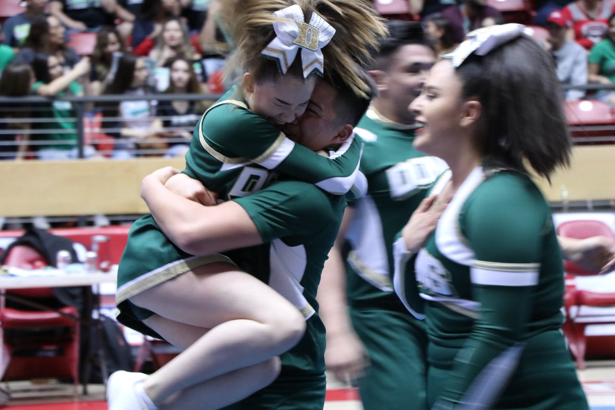 lasvegasoptic's tweet photo. @WLV_Athletics, Pecos repeat as champs in state spirit competition: https://t.co/bE8tnQJVf6 @PecosBBall @dbaca32 https://t.co/TfCNoRau4H
