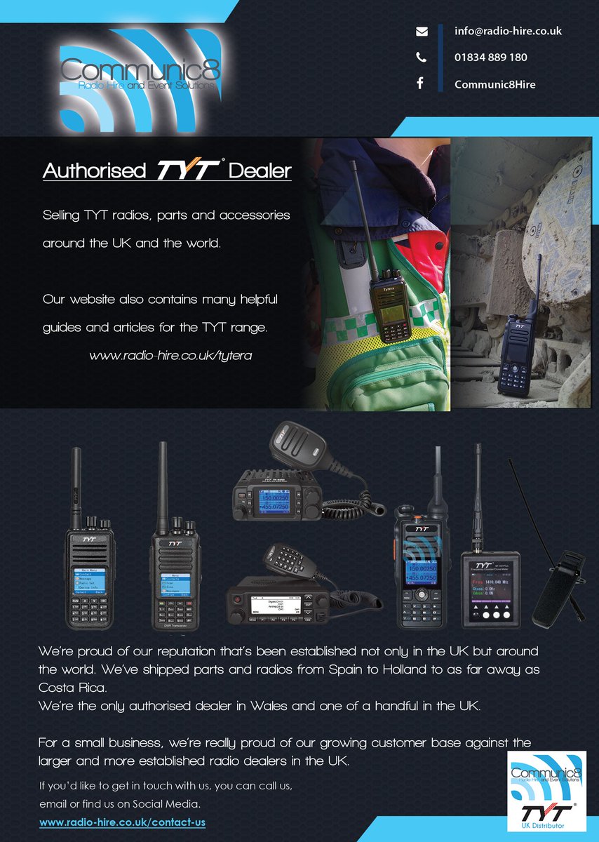 Communic8Hire's tweet photo. We stock a range of #TYT parts and accessories. We know some of the smaller parts are just as important. 

Worldwide Shipping 🛒🛫

#hamradio #radioham #dmr #tytera 

https://t.co/dZwEQrYVFe https://t.co/vVtdkHYlBS