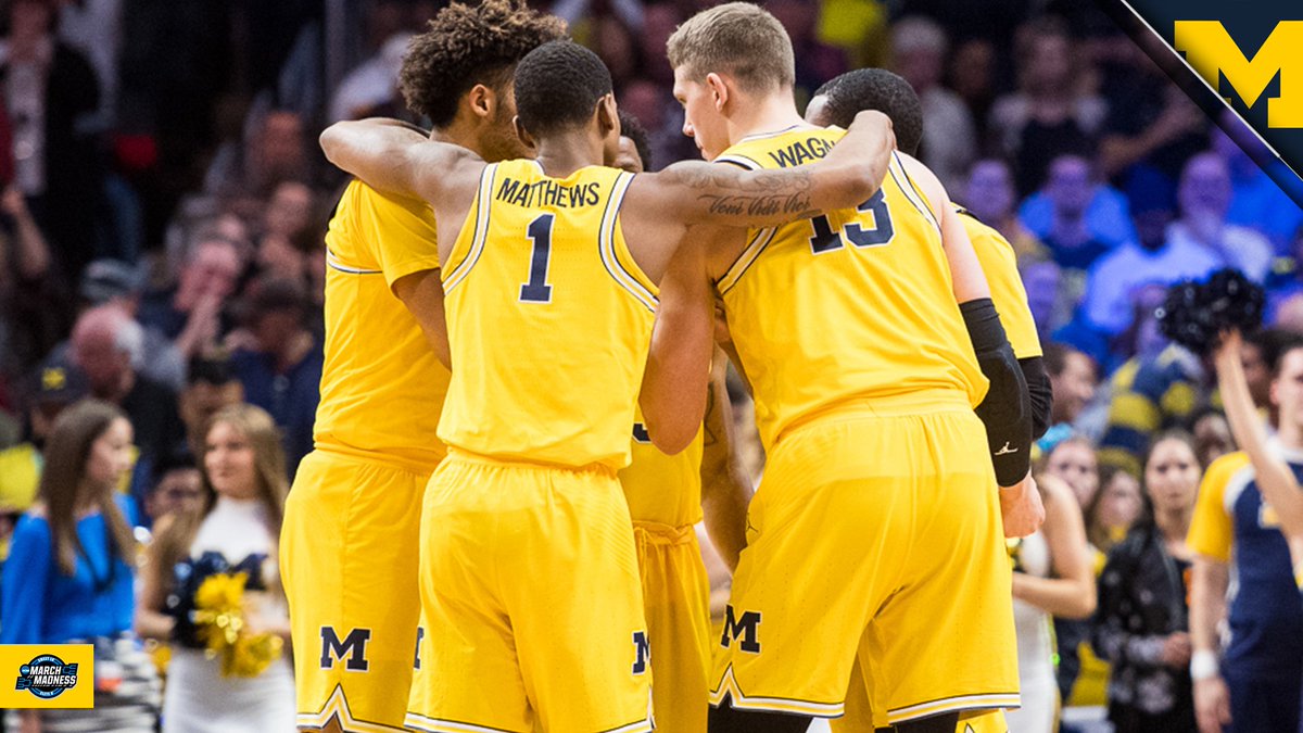 LET'S GO!!!! 

MICHIGAN leads, 54-44, with 2:15 to play!!!!

IT'S TIME TO FINISH. 

#GoBlue | #Elite8