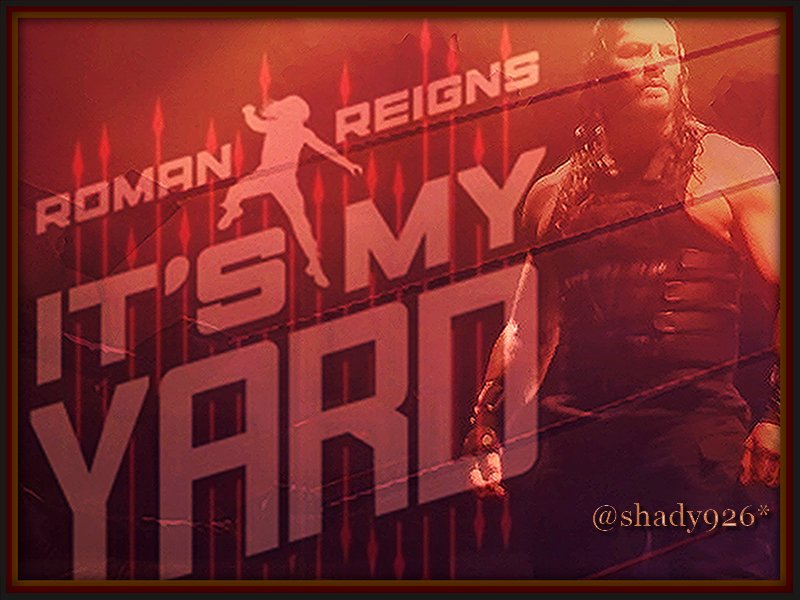 Shady926's tweet photo. #Roman #RomanEmpire #TheGuy #SamoanBadAss #OwnsTheYard #RunByHisRules #BelieveThat @romanreigns568 https://t.co/ndIeevJNWd
