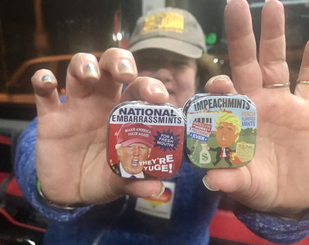 hammen's tweet photo. Things seen in DC... #impeachmints #embarrassmints https://t.co/e3PgkquGUK