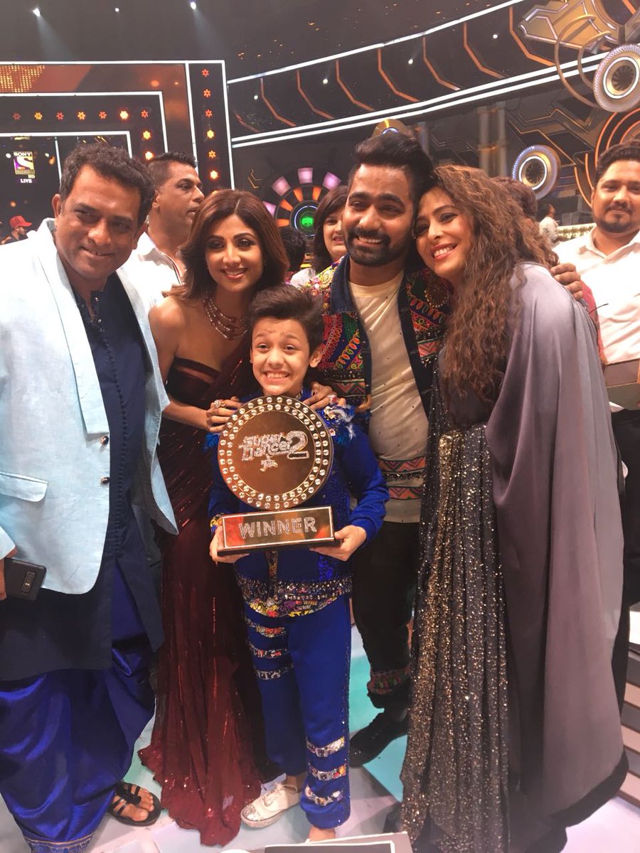 Bishal Sharma wins Sony Entertainment Television's biggest kids dance reality show Super Dancer Chapter 2's Dance Ka Kal trophy.