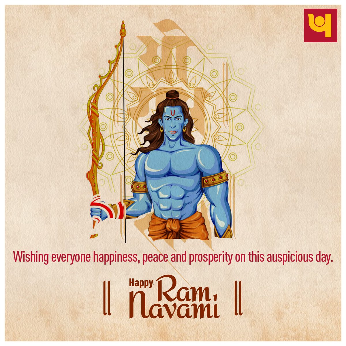 pnbindia's tweet image. Celebrating Lord Rama’s #birthday and wishing everyone a great year ahead. May the auspiciousness of this day make way for happiness, #peace and prosperity in your life.