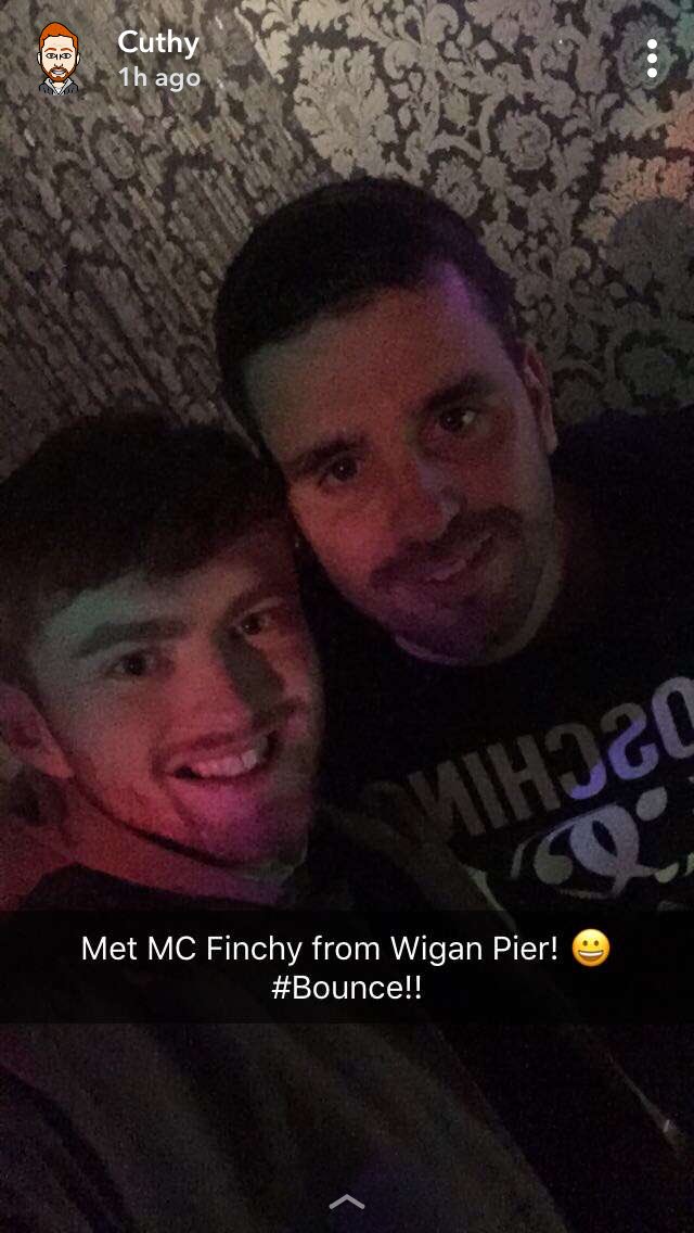 Buzzing I met MC Finchy! #WiganPier #Bounce #MC #Bass #Rave