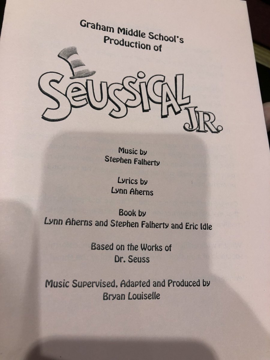 Opus1studio's tweet photo. Congratulations to Sophie for a great Seussical JR performance! https://t.co/uk3CyM8NHA