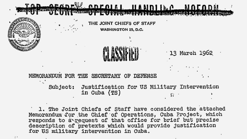 OP. Northwoods, false flag operation against Cuban government, originated in the U.S. Dept.of Defense and the Joint Chiefs of Staff of US in 1962.  http://www.whatreallyhappened.com/WRHARTICLES/northwoods.html #QAnon  #Q  #TheGreatAwakening  #FollowTheWhiteRabbit  #Qanon8chan  #8Chan  #FakeNews  #IBOR  #KeepAmericaGreat
